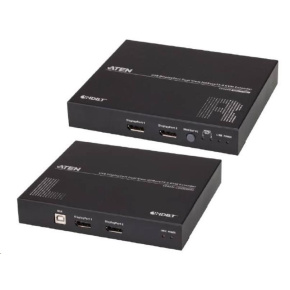ATEN Extender PC-konzole Dual DP, HDBaseT 2.0, USB, RS-232, audio, 4K@100m ATEN Extender PC-konzole Dual DP, HDBaseT 2.0, USB, RS-232, audio, 4K@100m