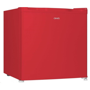 CHiQ CSD46D4RE minibar, 46 litrů, 2 přihrádky, 0 °C až +10 °C, 39 dB, červený CHiQ CSD46D4RE minibar, 46 litrů, 2 přihrádky, 0 °C až +10 °C, 39 dB, červený
