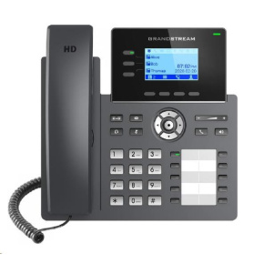 Grandstream GRP2604 [VoIP telefon - 6x SIP účet, HD audio, 10 předvoleb, 2x RJ45 10/100/1000 Mbps]