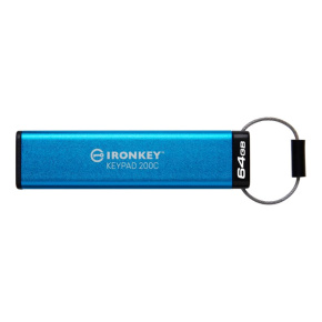 Kingston Flash Disk IronKey 64GB USB-C IronKey Keypad 200C, FIPS 140-3 Lvl 3 (Pending) AES-256 Kingston Flash Disk IronKey 64GB USB-C IronKey Keypad 200C, FIPS 140-3 Lvl 3 (Pending) AES-256