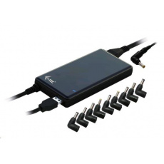 BAZAR - iTec Ultra Slim power adapter 90W - univerzální napájecí adaptér pro notebooky - Poškozený obal (Komplet)