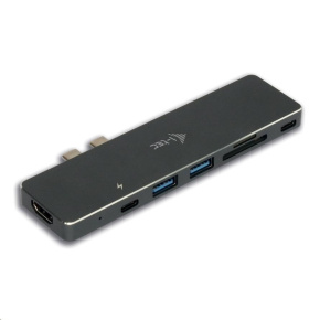 i-tec USB 3.1 USB-C Metal Docking Station for Apple MacBook Pro + Power Delivery