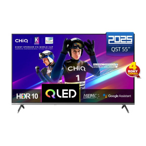 CHiQ U55QST TV 55", UHD, QLED, ultratenká, Google TV, DLG 120 Hz, Dolby Audio, Frameless, metalická CHiQ U55QST TV 55", UHD, QLED, ultratenká, Google TV, DLG 120 Hz, Dolby Audio, Frameless, metalická
