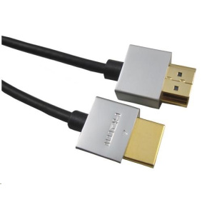 PREMIUMCORD Kabel Slim HDMI kabel, 0,5m, High Speed + Ethernet (v1.4), zlacené konektory PREMIUMCORD Kabel Slim HDMI kabel, 0,5m, High Speed + Ethernet (v1.4), zlacené konektory