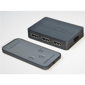 PREMIUMCORD HDMI switch 3:1 plastový s dálkovým ovladačem PREMIUMCORD HDMI switch 3:1 plastový s dálkovým ovladačem