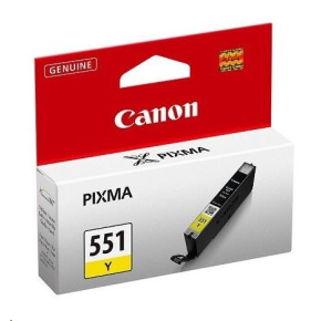 Canon CARTRIDGE CLI-551Y žlutá pro Pixma iP, Pixma iX, Pixma MG a Pixma MX 6850, 725x, 925, 8750 (300 str.) Canon CARTRIDGE CLI-551Y žlutá pro Pixma iP, Pixma iX, Pixma MG a Pixma MX 6850, 725x, 925, 8750 (300 str.)