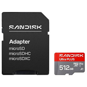 Sandisk Ultra PLUS micro SDHC karta 512GB UHS-I, V10, U1, C10, (200MB/s)