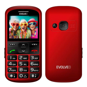 EVOLVEO EasyPhone XS, mobilní telefon pro seniory, červená EVOLVEO EasyPhone XS, mobilní telefon pro seniory, červená