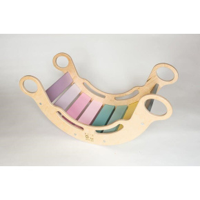 Montessori duhová houpačka 5in1 natur, bez povrchové úpravy Montessori duhová houpačka 5in1 natur, bez povrchové úpravy