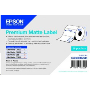 Epson label roll, normal paper, 76x127mm Epson label roll, normal paper, 76x127mm