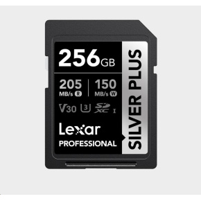 Lexar SDXC Professional SILVER Plus 1066x UHS-I/U3/A2/4K R205/W150 (V30) 256GB