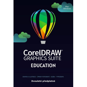 CorelDRAW Graphics Suite Edu 2 roky pronájmu licence (5-50) (Windows/MAC) EN/FR/DE/IT/SP/BP/NL/CZ/PL