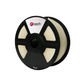 C-TECH Tisková struna (filament) PETG, 1,75mm, 1kg, transparentní