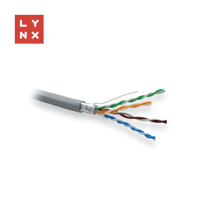 LYNX FTP kabel Cat5e, PVC, 0,5mm, celoměděný, vnitřní, šedý, box 305m LYNX FTP kabel Cat5e, PVC, 0,5mm, celoměděný, vnitřní, šedý, box 305m