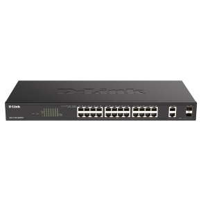 D-Link DGS-1100-26MPV2 26-Port PoE+ Gigabit Smart Managed Switch, 24x PoE gigabit, 2x RJ45/SFP, PoE budget 370W D-Link DGS-1100-26MPV2 26-Port PoE+ Gigabit Smart Managed Switch, 24x PoE gigabit, 2x RJ45/SFP, PoE budget 370W
