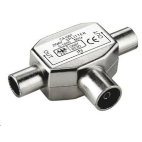 PremiumCord TV antenní slučovač-rozbočovač IEC 75 Ohm 1xF-2xM PremiumCord TV antenní slučovač-rozbočovač IEC 75 Ohm 1xF-2xM