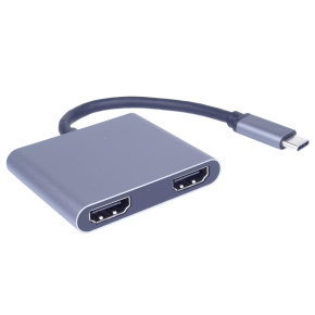 PremiumCord MST adapter USB-C na 2x HDMI, USB3.0, PD, rozlišení 4K a FULL HD 1080p PremiumCord MST adapter USB-C na 2x HDMI, USB3.0, PD, rozlišení 4K a FULL HD 1080p
