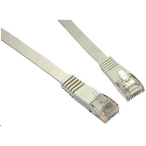 Solarix Patch kabel plochý CAT5E UTP LSOH 3m šedý non-snag-proof C5E-111GY-3MB Solarix Patch kabel plochý CAT5E UTP LSOH 3m šedý non-snag-proof C5E-111GY-3MB