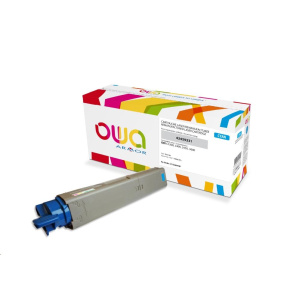 OWA Armor toner pro OKI C3300, C3400, C3450, C3600, 2500 Stran, 43459331, modrá/cyan OWA Armor toner pro OKI C3300, C3400, C3450, C3600, 2500 Stran, 43459331, modrá/cyan