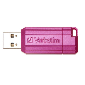 VERBATIM Flash Disk 16GB Hi-Speed Store 'n' Go, Pinstripe, USB 2.0, Hot růžová VERBATIM Flash Disk 16GB Hi-Speed Store 'n' Go, Pinstripe, USB 2.0, Hot růžová