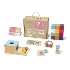 Sada naučných hraček pro miminka 7–?12 měsíců - edukativní box Sada naučných hraček pro miminka 7–?12 měsíců - edukativní box