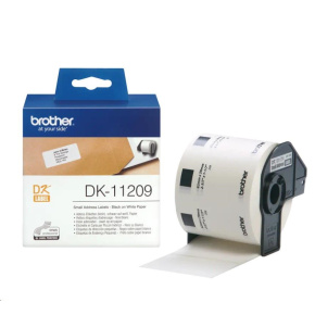 BROTHER DK-11209 Úzké adresní štítky 29x62mm (800 ks) BROTHER DK-11209 Úzké adresní štítky 29x62mm (800 ks)