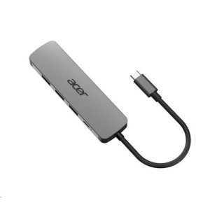 Acer 5IN1 Type- C dongle,HDMI,USB3.0,USB-C,100W PD,Dark Silver