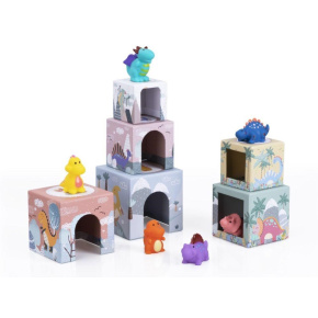 Skládací kostky - domečky Dinosauři Skládací kostky - domečky Dinosauři