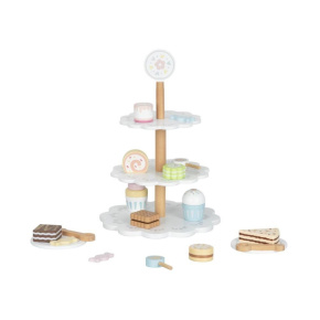 Dřevěný stojan s dezerty a cukrovinkami Dřevěný stojan s dezerty a cukrovinkami