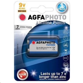 AgfaPhoto Power alkalická baterie 9V, blistr 1ks AgfaPhoto Power alkalická baterie 9V, blistr 1ks