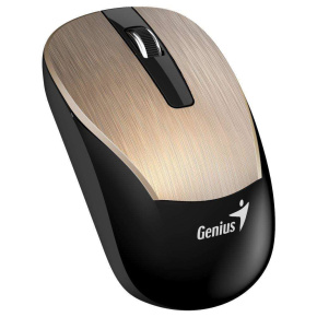 GENIUS myš ECO-8015/ 1600 dpi/ dobíjecí/ bezdrátová/ zlatá