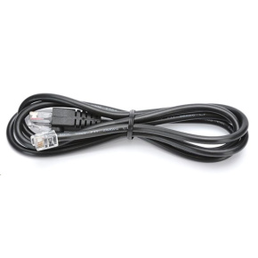 Virtuos kabel 10P10C-4P4C-12V pro pokladní zásuvky,černý Virtuos kabel 10P10C-4P4C-12V pro pokladní zásuvky,černý
