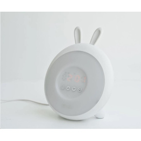 Rabbit & Friends Dětská lampička s budíkem | Bílá Rabbit & Friends Dětská lampička s budíkem | Bílá