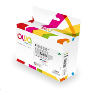 OWA Armor cartridge pro HP PACK 4 REMAN. 920XL BCMY, 48ml/3x12ml/1735p/3x960p, CD975AE/CD972AE/CD973AE/CD974AE,black+CMY OWA Armor cartridge pro HP PACK 4 REMAN. 920XL BCMY, 48ml/3x12ml/1735p/3x960p, CD975AE/CD972AE/CD973AE/CD974AE,black+CMY