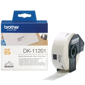 BROTHER DK-11201 Adresní štítky standart (400 ks) 29 mm x 90 mm BROTHER DK-11201 Adresní štítky standart (400 ks) 29 mm x 90 mm