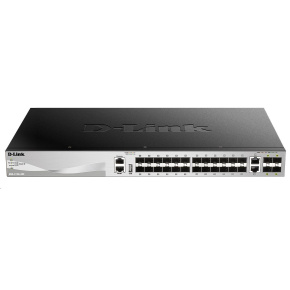 D-Link DGS-3130-30S/SI L3 Stackable Managed Gigabit Switch, 24x SFP, 2x 10GBASE-T, 4x SFP+ D-Link DGS-3130-30S/SI L3 Stackable Managed Gigabit Switch, 24x SFP, 2x 10GBASE-T, 4x SFP+