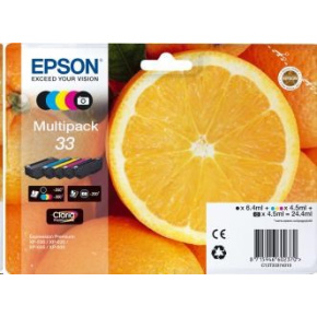 EPSON ink Multipack "Pomeranč" 5-colours 33 Claria Premium Ink EPSON ink Multipack "Pomeranč" 5-colours 33 Claria Premium Ink