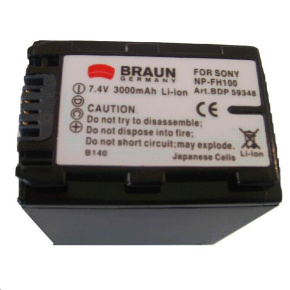 Braun akumulátor SONY NP-FH90, FH100, 3000mAh Braun akumulátor SONY NP-FH90, FH100, 3000mAh