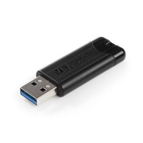 VERBATIM Flash Disk 128GB PinStripe USB 3.0, černá