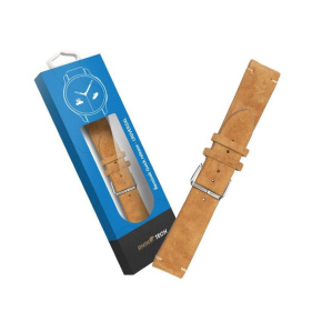 RhinoTech univerzální řemínek Genuine Suede Leather Quick Release 22mm hnědý RhinoTech univerzální řemínek Genuine Suede Leather Quick Release 22mm hnědý