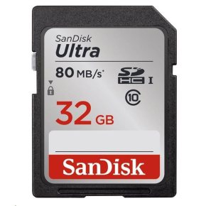 SanDisk SDHC karta 32GB Ultra (90 MB/s Class 10 UHS-I) SanDisk SDHC karta 32GB Ultra (90 MB/s Class 10 UHS-I)