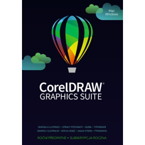 CorelDRAW Graphics Suite 365 dní obnovení pronájemu licence (Single) EN/DE/FR/BR/ES/IT/NL/CZ/PL