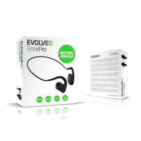 EVOLVEO bezdrátová sluchátka BonePro MP3 32GB, na lícní kosti,černá EVOLVEO bezdrátová sluchátka BonePro MP3 32GB, na lícní kosti,černá