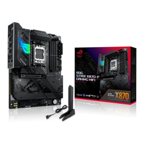 ASUS MB Sc AM5 ROG STRIX X870-F GAMING WIFI, AMD X870, 4xDDR5, 1xDP, 1xHDMI, 1xUSB4, WiFi ASUS MB Sc AM5 ROG STRIX X870-F GAMING WIFI, AMD X870, 4xDDR5, 1xDP, 1xHDMI, 1xUSB4, WiFi