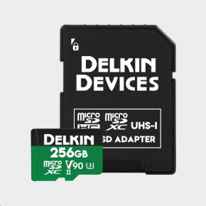 Delkin microSD Power 2000x UHS-II (V90) R300/W250 256GB Delkin microSD Power 2000x UHS-II (V90) R300/W250 256GB