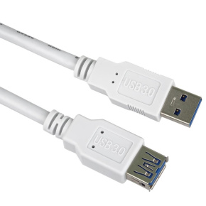 PremiumCord Prodlužovací kabel USB 3.0 Super-speed 5Gbps A-A, MF, 9pin, 1m, bílá PremiumCord Prodlužovací kabel USB 3.0 Super-speed 5Gbps A-A, MF, 9pin, 1m, bílá