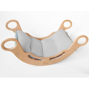 Potah na Montessori houpačku 5in1 - minky, šedá Potah na Montessori houpačku 5in1 - minky, šedá