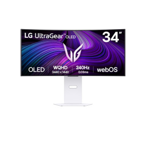 LG MT OLED 34" 34GX90SA-W OLED panel, Smart, 3440x1440, 240Hz, 2xHDMI, DP, USB 3.0, nast výška, G-sync LG MT OLED 34" 34GX90SA-W OLED panel, Smart, 3440x1440, 240Hz, 2xHDMI, DP, USB 3.0, nast výška, G-sync