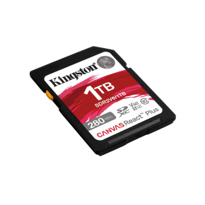 Kingston SDXC karta 1TB Canvas React Plus, UHS-II, U3, V60, R:280/W:150MB/s Kingston SDXC karta 1TB Canvas React Plus, UHS-II, U3, V60, R:280/W:150MB/s