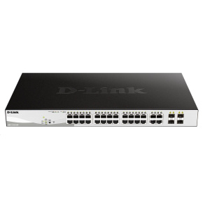 D-Link DGS-1210-24P 28-port Smart PoE Switch, 24x GbE PoE+, 4x RJ45/SFP, PoE 193W D-Link DGS-1210-24P 28-port Smart PoE Switch, 24x GbE PoE+, 4x RJ45/SFP, PoE 193W